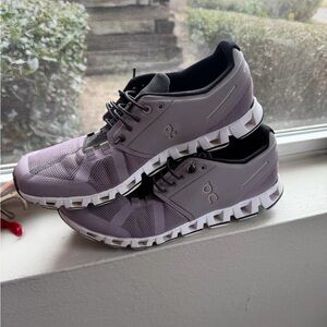 On Running Women's Lavender and Black Athletic Shoes
